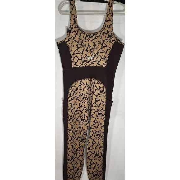 Women’s The North Face Long One Piece Jumpsuit Sleeveless Brown XXL NWT Plus - Picture 3 of 10